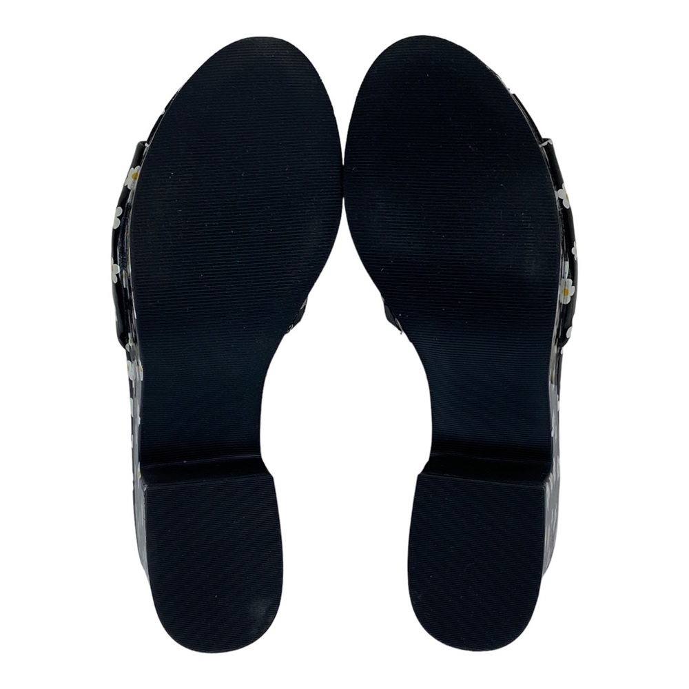 Melborne Platform Sandals Black Daisy - Picture 4 of 7